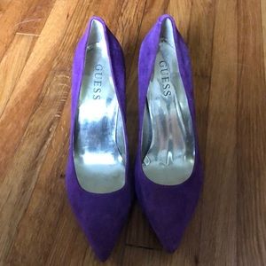 Size 5.5 Women’s Purple Guess Heels